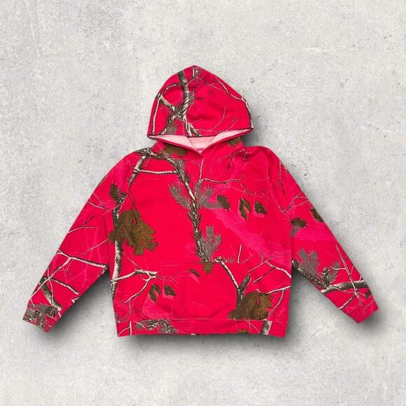 ★ RealTree Hot Pink Women’s Camo Pullover Hoodie w/ Tree Branch Print ★ - Picture 7 of 7
